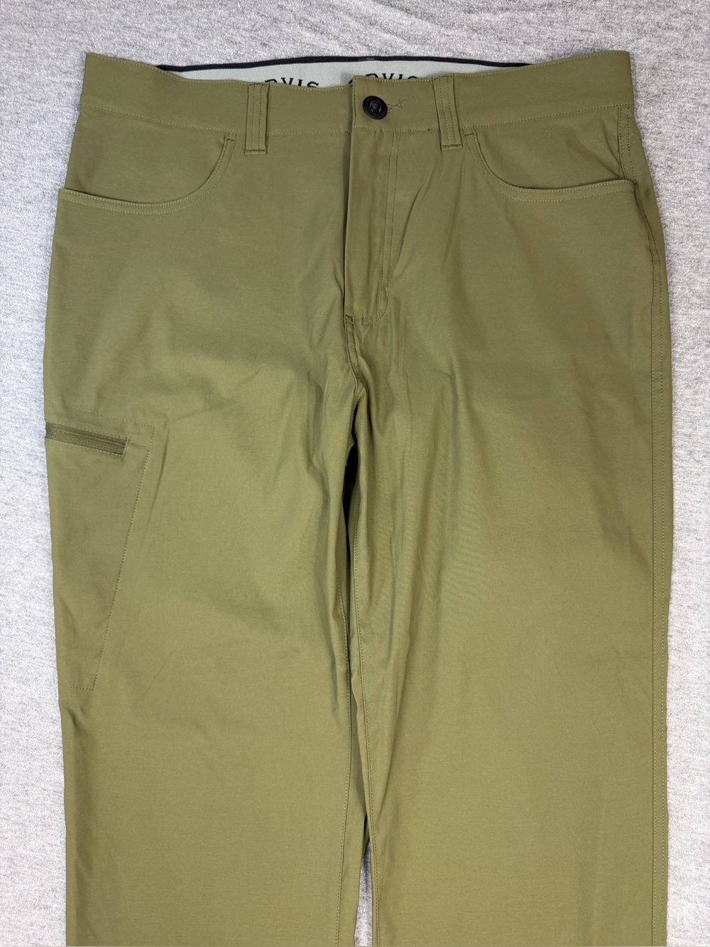 Orvis Men’s 34x34 Olive Green Stretch Water Repellent Outdoor Performance Pants - Picture 2 of 10